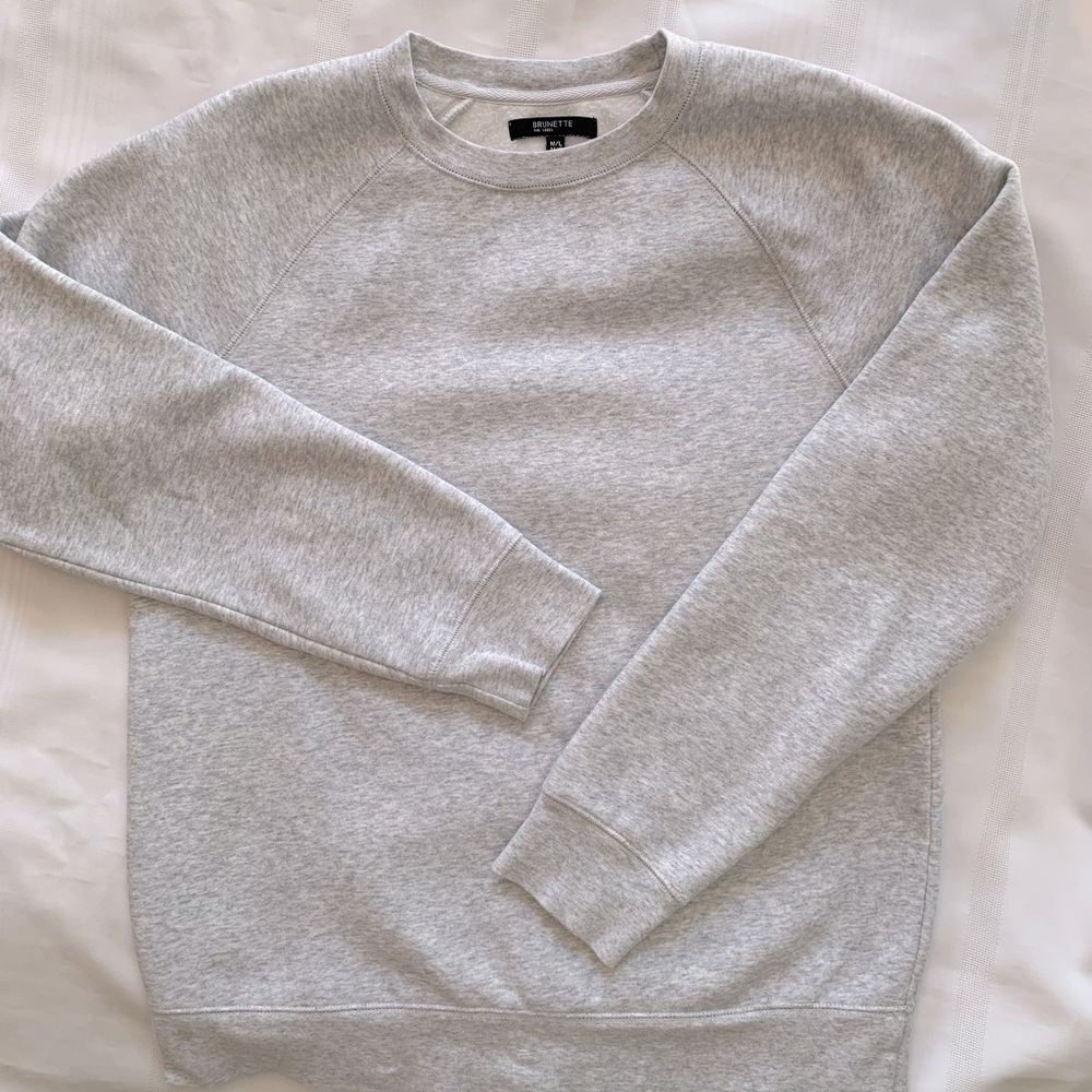 BRUNETTE the Label | Grey heathered Crewneck sweatshirt